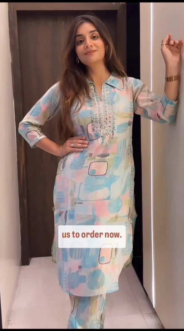 Label Mishwa Featuring beautiful Heavy Co-ord Set